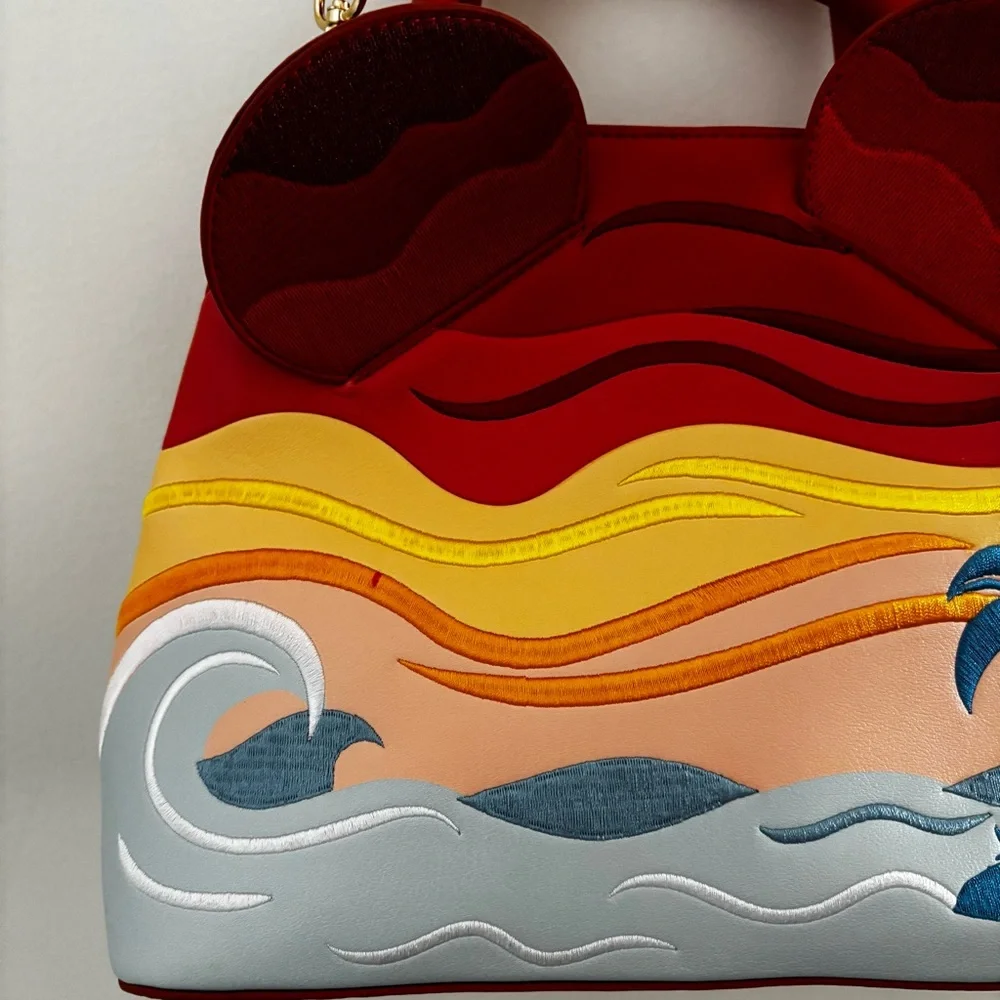 Our Universe Disney Mickey Mouse Sunset Ears Crossbody Bag Box Lunch Exclusive - Picture 3 of 14